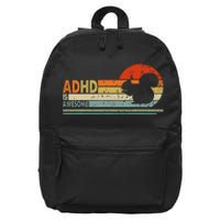 Adhd Is Awesome Cute Squirrel 16 in Basic Backpack