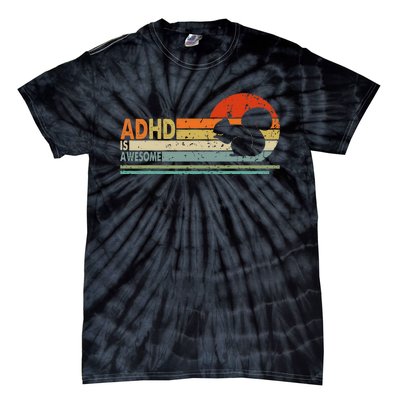 Adhd Is Awesome Cute Squirrel Tie-Dye T-Shirt