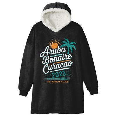 Abc Islands Aruba Bonaire CuraçAo Cruise Vacation 2025 Hooded Wearable Blanket