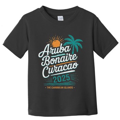Abc Islands Aruba Bonaire CuraçAo Cruise Vacation 2025 Toddler T-Shirt
