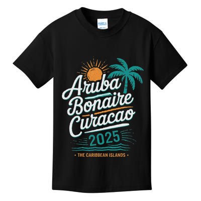 Abc Islands Aruba Bonaire CuraçAo Cruise Vacation 2025 Kids T-Shirt