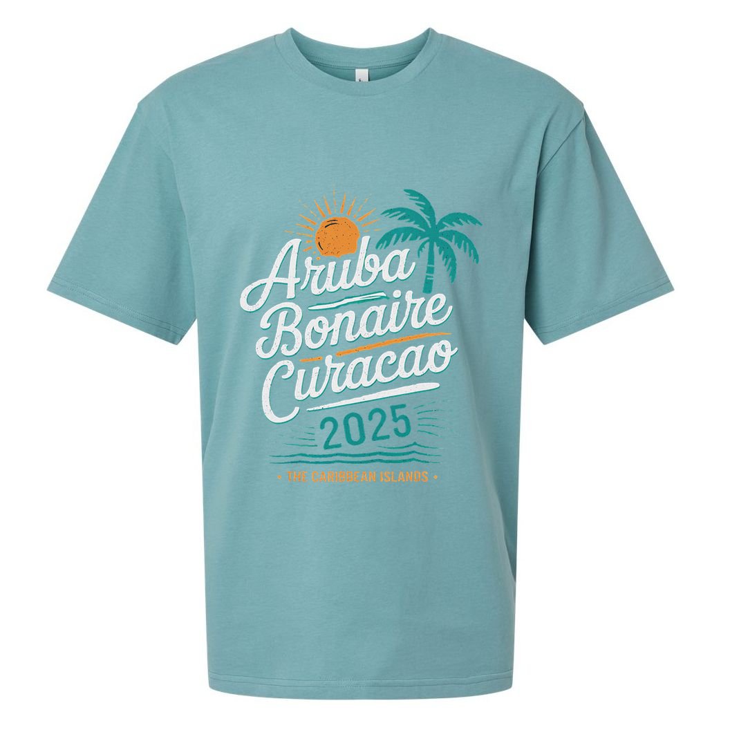 Abc Islands Aruba Bonaire CuraçAo Cruise Vacation 2025 Sueded Cloud Jersey T-Shirt