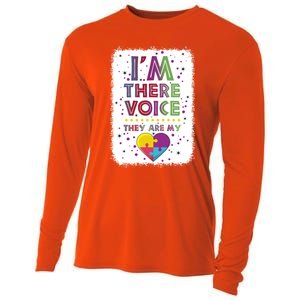 Autism I Am There Voice They Are My Heart Special Ed Teacher Gift Cooling Performance Long Sleeve Crew