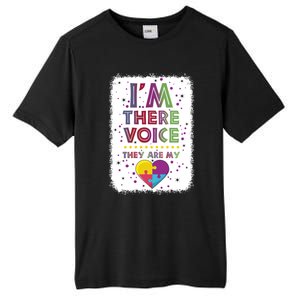 Autism I Am There Voice They Are My Heart Special Ed Teacher Gift Tall Fusion ChromaSoft Performance T-Shirt