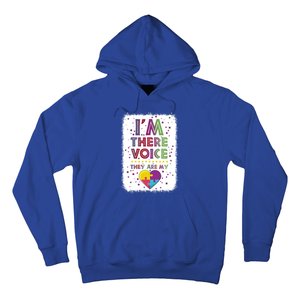 Autism I Am There Voice They Are My Heart Special Ed Teacher Gift Hoodie