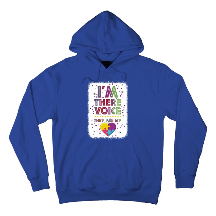 Autism I Am There Voice They Are My Heart Special Ed Teacher Gift Hoodie