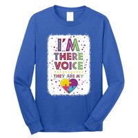 Autism I Am There Voice They Are My Heart Special Ed Teacher Gift Long Sleeve Shirt