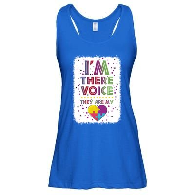 Autism I Am There Voice They Are My Heart Special Ed Teacher Gift Ladies Essential Flowy Tank