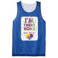 Autism I Am There Voice They Are My Heart Special Ed Teacher Gift Mesh Reversible Basketball Jersey Tank