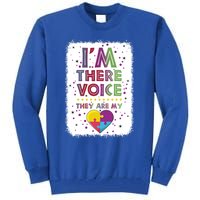 Autism I Am There Voice They Are My Heart Special Ed Teacher Gift Tall Sweatshirt