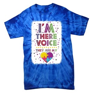 Autism I Am There Voice They Are My Heart Special Ed Teacher Gift Tie-Dye T-Shirt