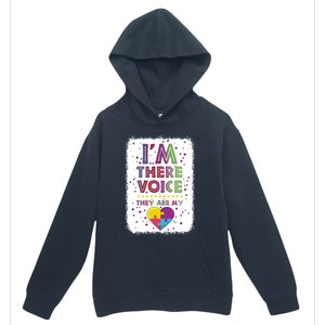 Autism I Am There Voice They Are My Heart Special Ed Teacher Gift Urban Pullover Hoodie