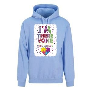 Autism I Am There Voice They Are My Heart Special Ed Teacher Gift Unisex Surf Hoodie