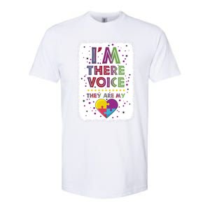 Autism I Am There Voice They Are My Heart Special Ed Teacher Gift Softstyle CVC T-Shirt