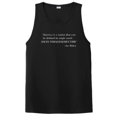 America Is A Nation That Can Be Defined In Single Word Joe Biden Meme PosiCharge Competitor Tank