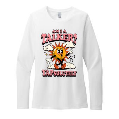 Am I A Talker Yapsolutely Womens CVC Long Sleeve Shirt