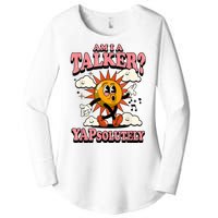 Am I A Talker Yapsolutely Women's Perfect Tri Tunic Long Sleeve Shirt