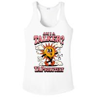 Am I A Talker Yapsolutely Ladies PosiCharge Competitor Racerback Tank