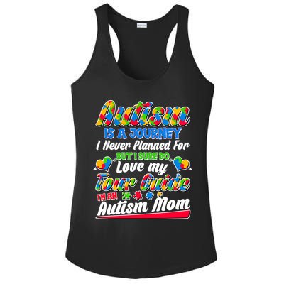 Autism Is A Journey I'm An Autism Mom Ladies PosiCharge Competitor Racerback Tank