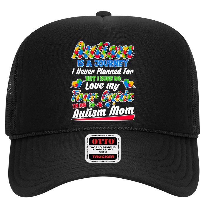 Autism Is A Journey I'm An Autism Mom Trucker Hat