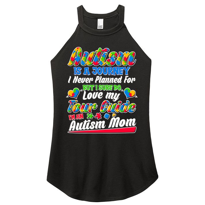 Autism Is A Journey I'm An Autism Mom Women's Perfect Tri Rocker Tank