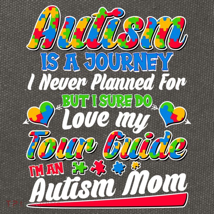 Autism Is A Journey I'm An Autism Mom Cotton Canvas Backpack