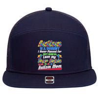 Autism Is A Journey I'm An Autism Mom 7 Panel Mesh Trucker Snapback Hat