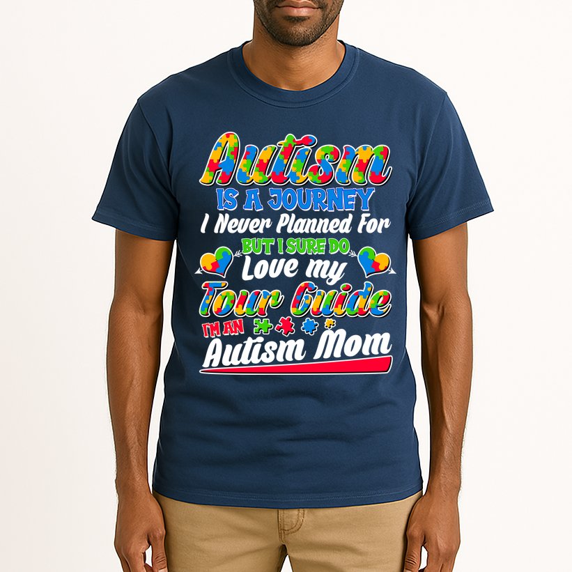 Autism Is A Journey I'm An Autism Mom Tall T-Shirt