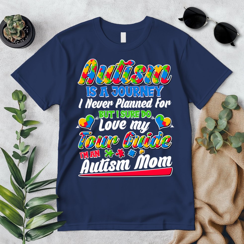 Autism Is A Journey I'm An Autism Mom Premium T-Shirt