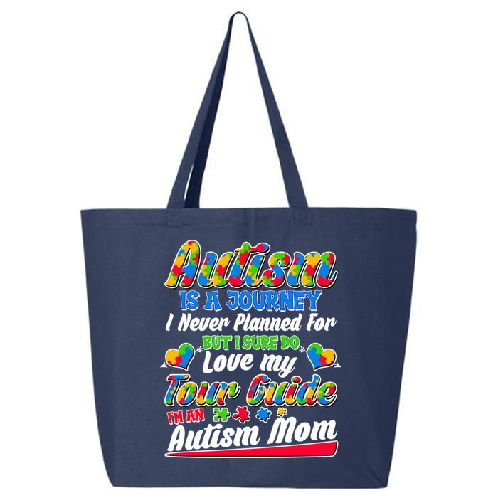 Autism Is A Journey I'm An Autism Mom 25L Jumbo Tote