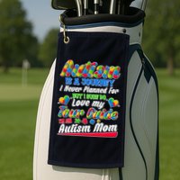 Autism Is A Journey I'm An Autism Mom Golf Towel