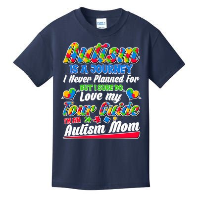 Autism Is A Journey I'm An Autism Mom Kids T-Shirt
