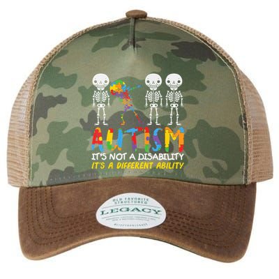 Austism Its A Different Ability Legacy Tie Dye Trucker Hat