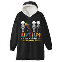 Austism Its A Different Ability Hooded Wearable Blanket