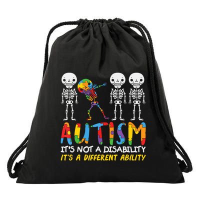 Austism Its A Different Ability Drawstring Bag
