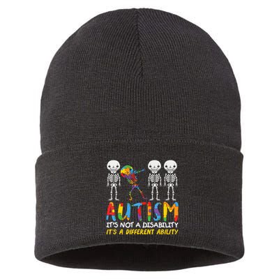 Austism Its A Different Ability Sustainable Knit Beanie