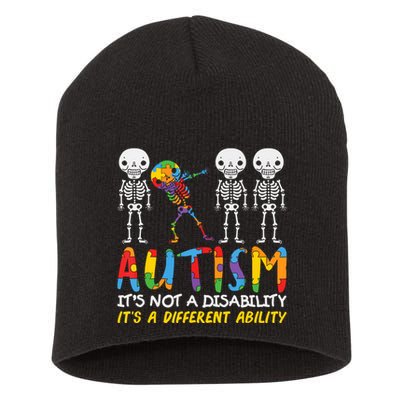 Austism Its A Different Ability Short Acrylic Beanie