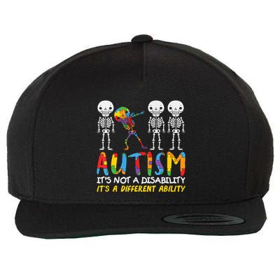 Austism Its A Different Ability Wool Snapback Cap