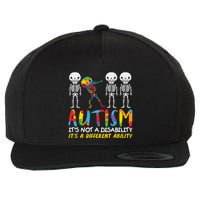 Austism Its A Different Ability Wool Snapback Cap