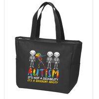 Austism Its A Different Ability Zip Tote Bag