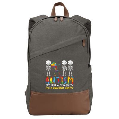 Austism Its A Different Ability Cotton Canvas Backpack