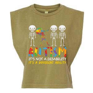 Austism Its A Different Ability Garment-Dyed Women's Muscle Tee