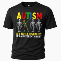 Autism It's A Different Ability Funny Dabbing Skeleton  Performance Shirt