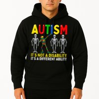 Autism It's A Different Ability Funny Dabbing Skeleton  Hoodie