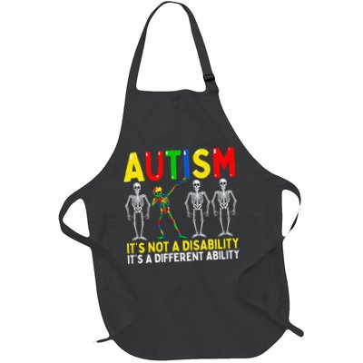 Autism It's A Different Ability Funny Dabbing Skeleton  Apron