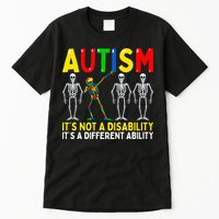 Autism It's A Different Ability Funny Dabbing Skeleton  Tall T-Shirt