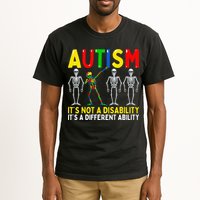 Autism It's A Different Ability Funny Dabbing Skeleton  Tall T-Shirt