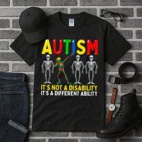 Autism It's A Different Ability Funny Dabbing Skeleton  Tall T-Shirt