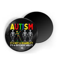 Autism It's A Different Ability Funny Dabbing Skeleton  Magnet