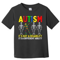 Autism It's A Different Ability Funny Dabbing Skeleton  Toddler T-Shirt